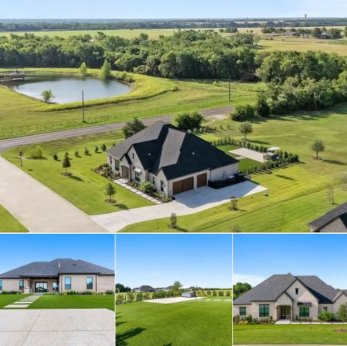 Custom-Built Celina Home with Modern Luxury and Expansive Acreage – Auction Opportunity